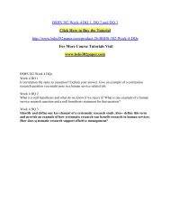 BSHS 382 Week 4 DQ 1, DQ 2 and DQ 3/ bshs382paperdotcom 