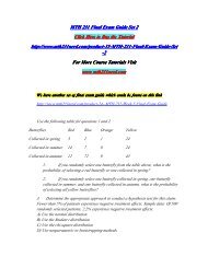 MTH 231 Final Exam Guide Set 2/MTH231nerddotcom