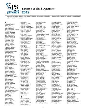 2012 Division of Fluid Dynamics