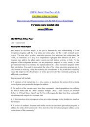 CRJ 305 Week 5 Final Paper (Ash) / crj305dotcom