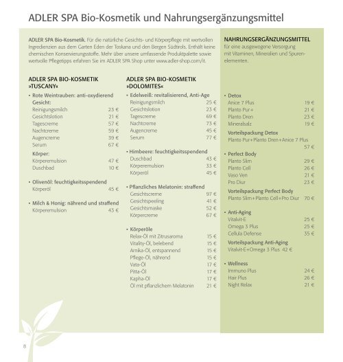 GESUNDHEIT & WOHLBEFINDEN 2015