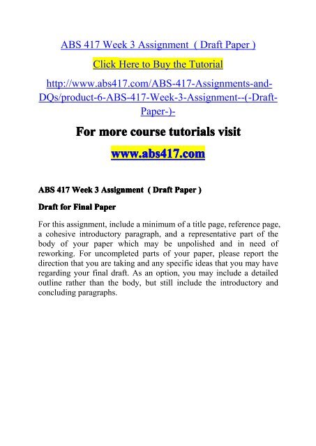 ABS 417 Week 3 Assignment-abs417dotcom