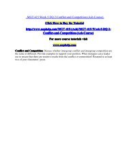 MGT 415 Week 5 DQ 2 Conflict and Competition (Ash Course)