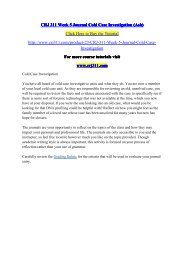 CRJ 311 Week 5 Journal Cold Case Investigation (Ash) / crj311dotcom