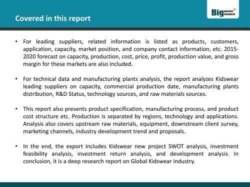 Industry 2015 Market Research Report