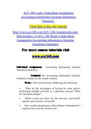 ACC 340 week 3 Individual Assignment -acc340dotcom