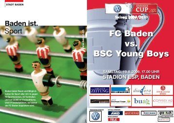 Matchprogramm - FC Baden Supportervereinigung