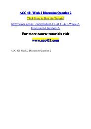 ACC 421 Week 2 Discussion Question 2-acc421dotcom