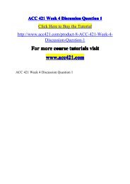 ACC 421 Week 4 Discussion Question-acc421dotcom