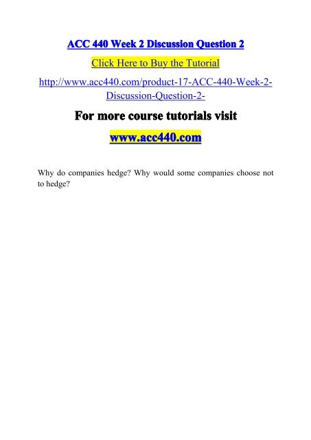 ACC 440 Week 2 Discussion Question 2-acc440dotcom