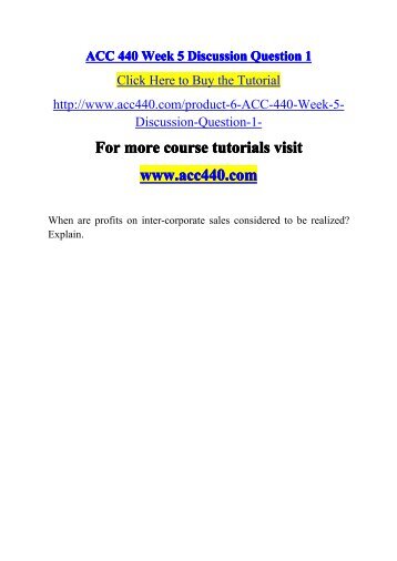ACC 440 Week 5 Discussion Question 1-acc440dotcom