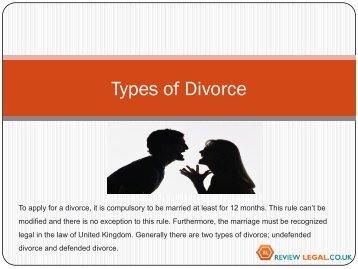 Types of Divorce