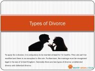 Types of Divorce