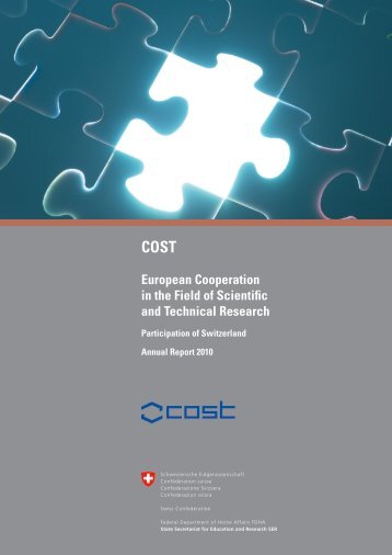 COST - European Cooperation in the Field of Scientific