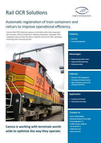 Rail OCR Solutions