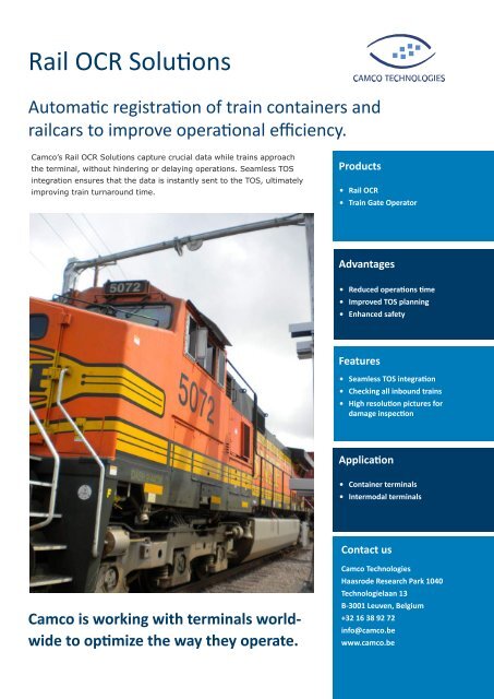 Rail OCR Solutions