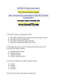 BCOM 275 Final Exam Guide 4.-bcom275dotcom