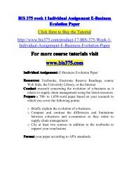 BIS 375 week 1 Individual Assignme-bis375dotcom