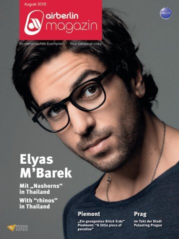 August 2015 airberlin magazin - Elyas M’Barek