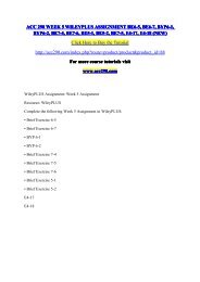 ACC 290 WEEK 5 WILEYPLUS ASSIGNMENT BE6-5, BE6-7, BYP6-1, BYP6-2, BE7-4, BE7-6, BE5-1, BE5-2, BE7-5, E4-17, E4-18 (NEW) /  acc290dotcom