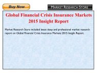 Global Financial Crisis Insurance Markets 2015 Insight Report