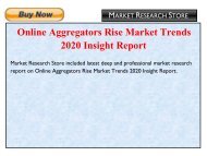 Online Aggregators Rise Market Trends 2020 Insight Report