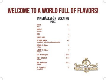 Welcome to a world full of flavors!