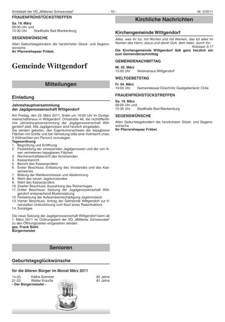 Gemeinde Allendorf - VG Mittleres Schwarzatal