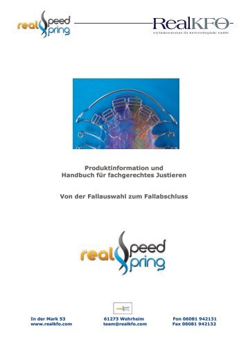 RealKFO Speed Springs Handbuch