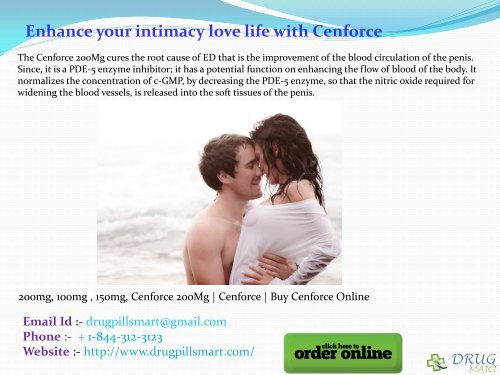 Enhance your intimacy love life with Cenforce