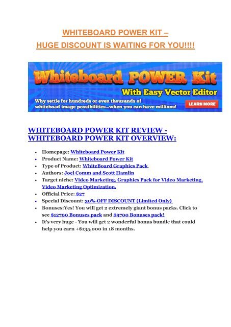 Whiteboard Power Kit Review Giant Bonus Packs