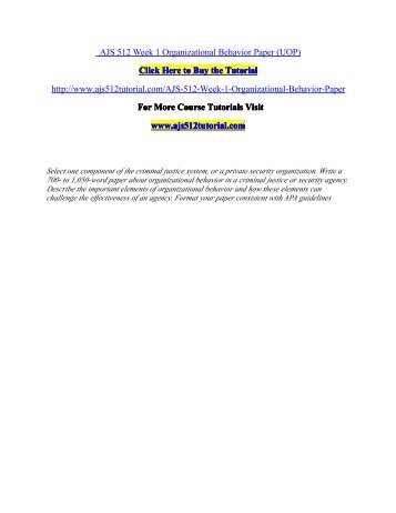 organizational behavior in a criminal justice agency In the criminal justice system and private security agency establish important matter with an effective organizational behavior to operate their job duties correctly. organizational behavior in a criminal justice agency In the criminal justice system and private security agency establish important matter with an effective organizational behavior to operate their job duties correctly.