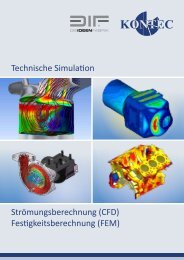 Technische Simulation Strömungsberechnung (CFD) Festigkeitsberechnung (FEM)