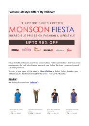 Fashion Lifestyle Offers by Infibeam