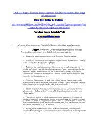 MGT 448 Week 5 Learning Team Assignment Final Global Business/ mgt448tutordotcom