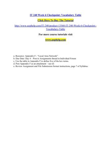 checkpoint week 1 it284 For more course tutorials visit wwwit284com write a 200- to 300-word it 284 week 7 checkpoint: phone sources: edit topics: edit types: edit of 1. checkpoint week 1 it284 For more course tutorials visit wwwit284com write a 200- to 300-word it 284 week 7 checkpoint: phone sources: edit topics: edit types: edit of 1.