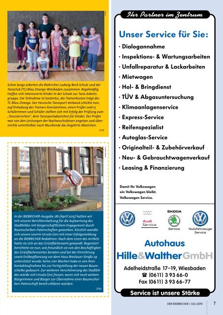 DER BIEBRICHER, Ausgabe 284, Juli 2015