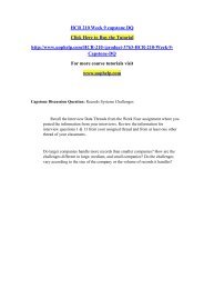 HCR 210 Week 9 capstone DQ/UOPHELP