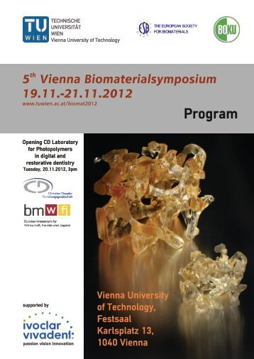 Program Monday, 19.11.2012 - Technische Universität Wien