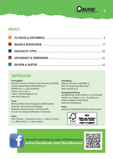 BUND Umwelt-Tipps Stuttgart 2015