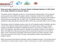 Russian Market of Bedside Monitors in 2012-2014