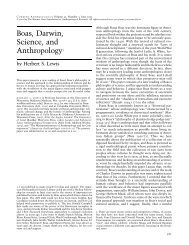 Boas, Darwin, Science, and Anthropology1 - Department of ...