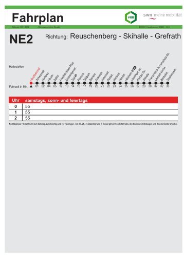 Fahrplan - Stadtwerke Neuss