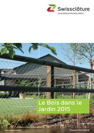 Swisscloture - Le charme du bois dans votre jardin 2015