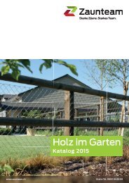 Zaun Katalog Holz im Garten 2015 Zaunteam