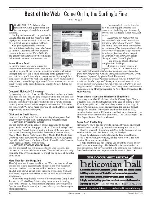 Volume 16 Issue 5 - February 2011