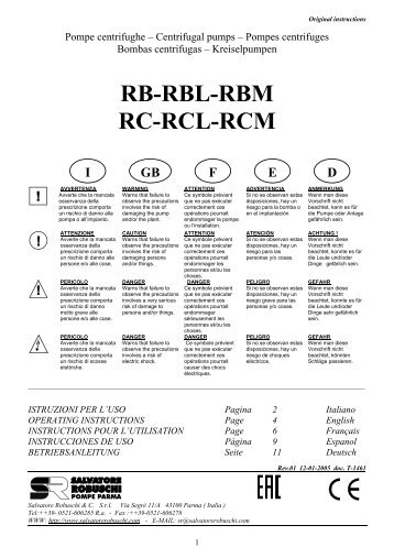 RB-RBL-RBM RC-RCL-RCM - Salvatore Robuschi