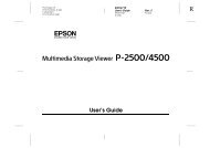 EPSON Multimedia Storage Viewer P-2500/4500 (NPD1900-00)