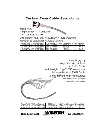 Custom Coax Cable Assemblies (PDF)