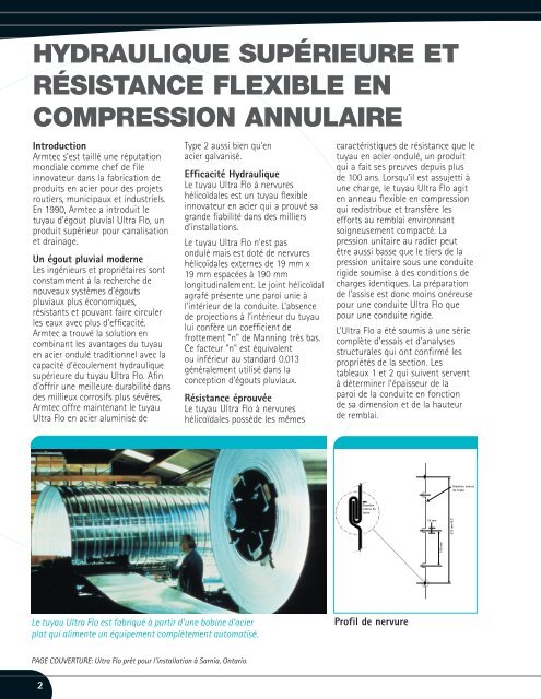 ULTRA FLOÂ® TUYAU D'ÃGOUT PLUVIAL - Armtec